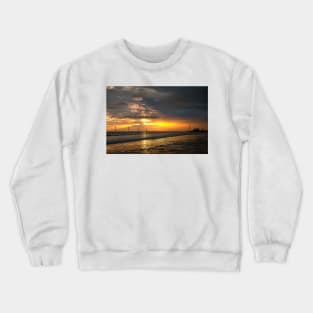 January sunrise on the coast of Northumberland Crewneck Sweatshirt